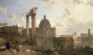 Forum Romanumin rauniot, 1859 (paneeli)